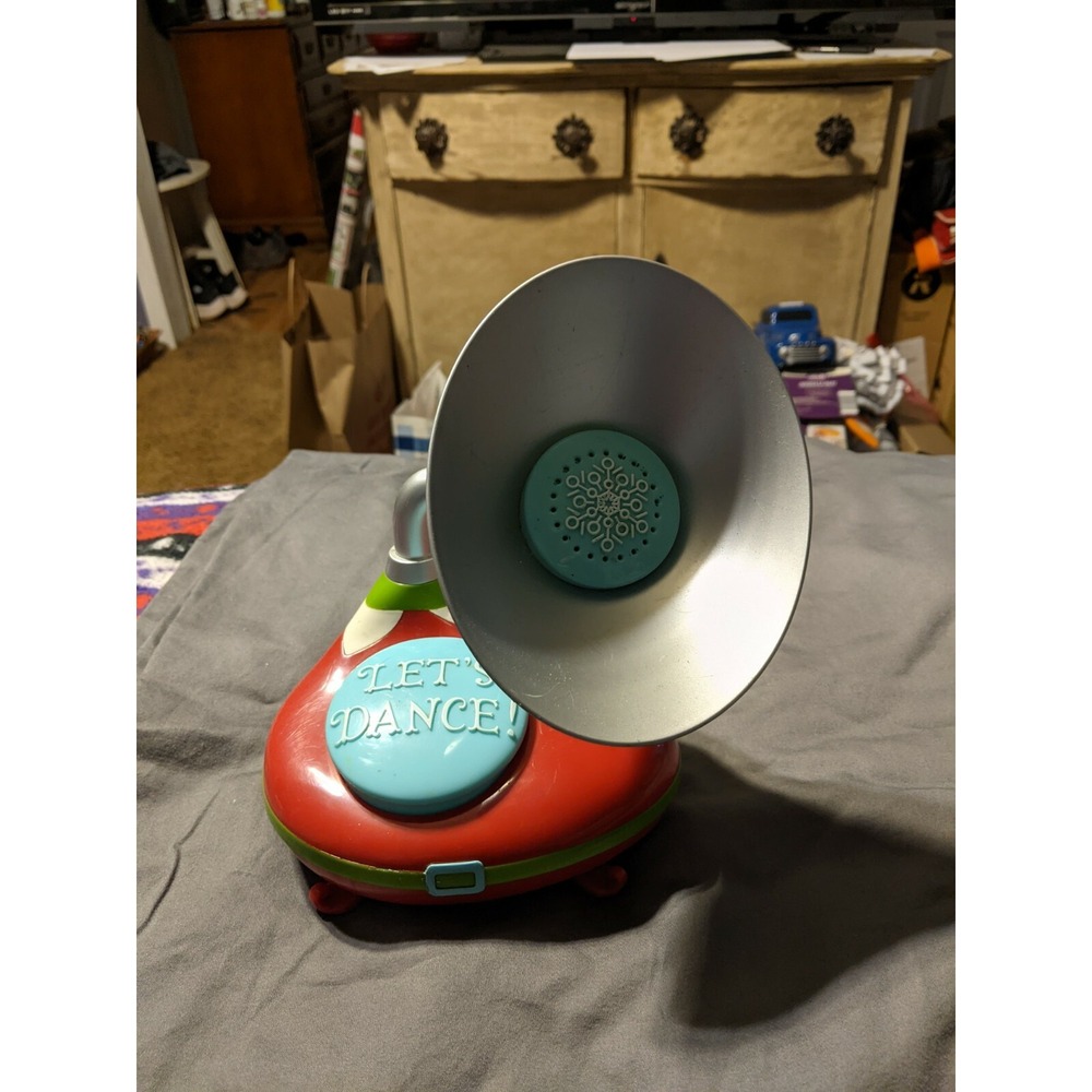 Hallmark Lets Dance Like An Elf Christmas Music Sound Gramophone 2014 Red TESTED